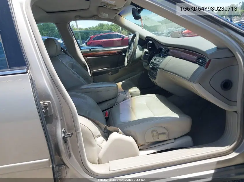 2003 Cadillac Deville Standard VIN: 1G6KD54Y93U230713 Lot: 45312509