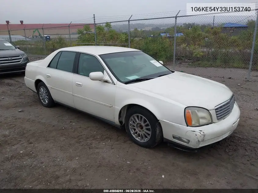 2003 Cadillac Deville Dhs VIN: 1G6KE54Y33U153740 Lot: 45504213