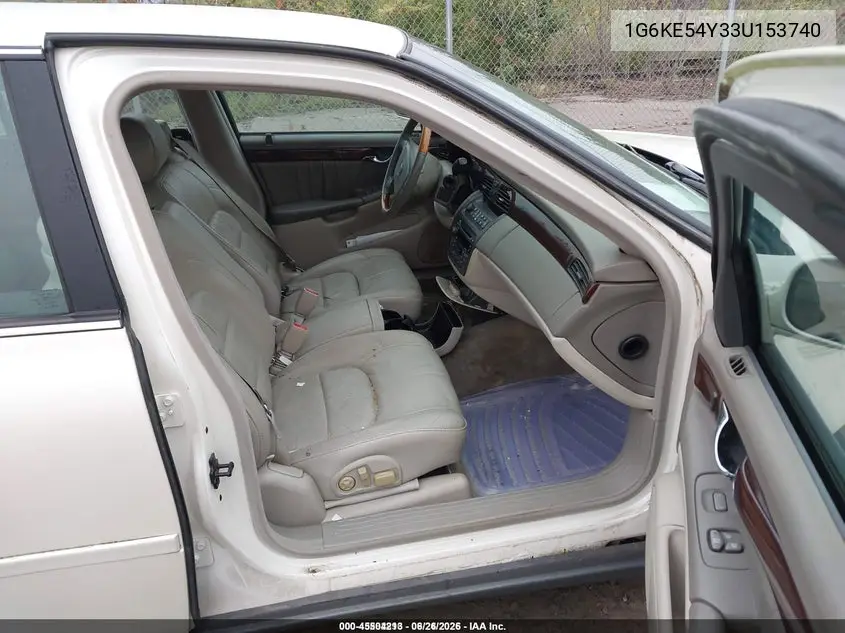 2003 Cadillac Deville Dhs VIN: 1G6KE54Y33U153740 Lot: 45504213