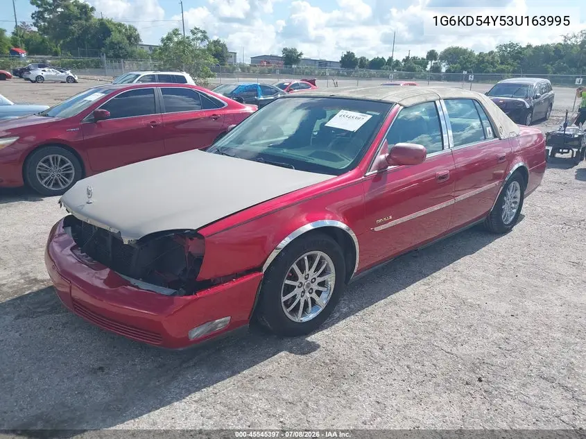 2003 Cadillac Deville Standard VIN: 1G6KD54Y53U163995 Lot: 45545397