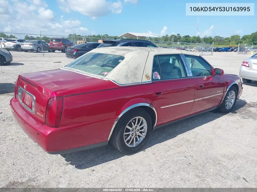 2003 Cadillac Deville Standard VIN: 1G6KD54Y53U163995 Lot: 45545397