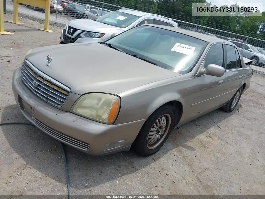 2003 Cadillac Deville Standard VIN: 1G6KD54Y33U180293 Lot: 45683498