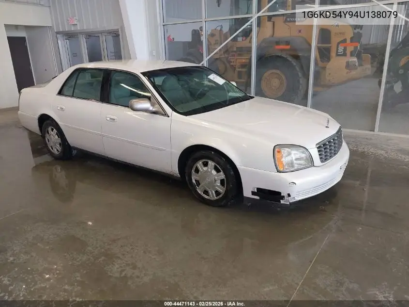 2004 Cadillac Deville Standard VIN: 1G6KD54Y94U138079 Lot: 44471143