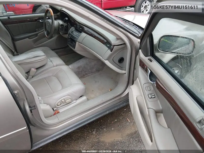 2004 Cadillac Deville Dhs VIN: 1G6KE57Y84U151611 Lot: 44489981
