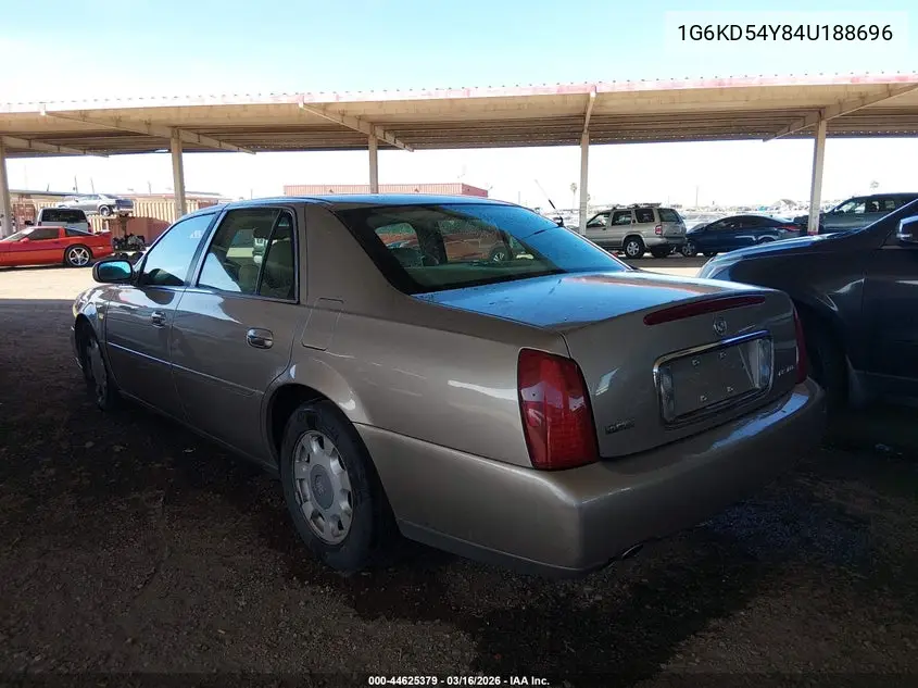 2004 Cadillac Deville Standard VIN: 1G6KD54Y84U188696 Lot: 44625379