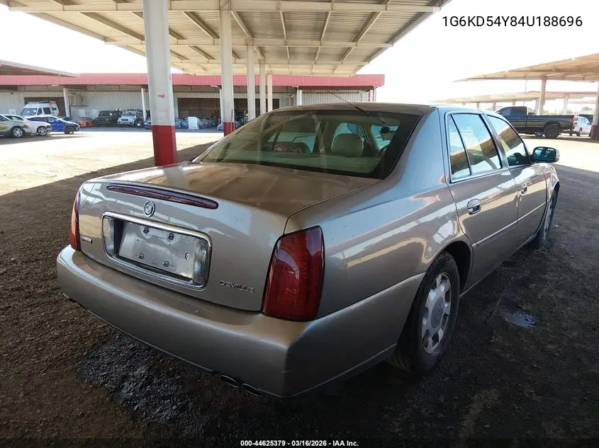 2004 Cadillac Deville Standard VIN: 1G6KD54Y84U188696 Lot: 44625379