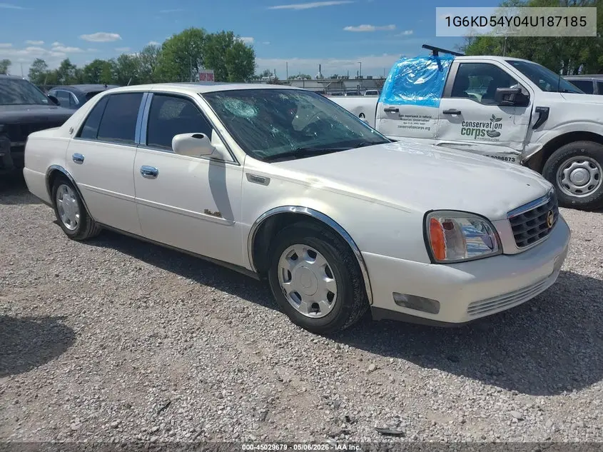2004 Cadillac Deville Standard VIN: 1G6KD54Y04U187185 Lot: 45029679