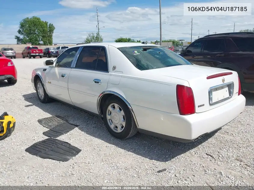 2004 Cadillac Deville Standard VIN: 1G6KD54Y04U187185 Lot: 45029679