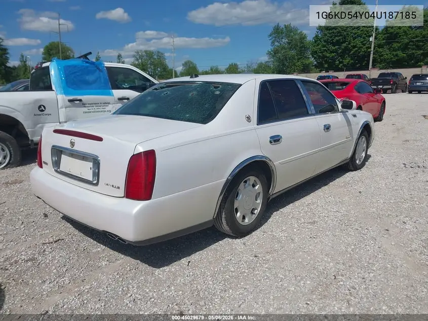 2004 Cadillac Deville Standard VIN: 1G6KD54Y04U187185 Lot: 45029679