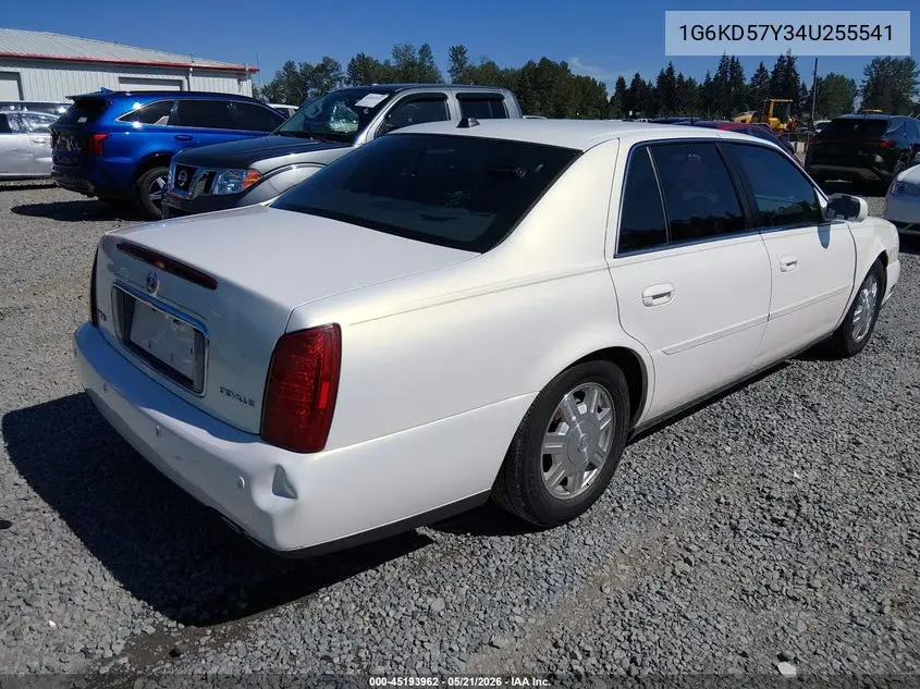 2004 Cadillac Deville Standard VIN: 1G6KD57Y34U255541 Lot: 45193962