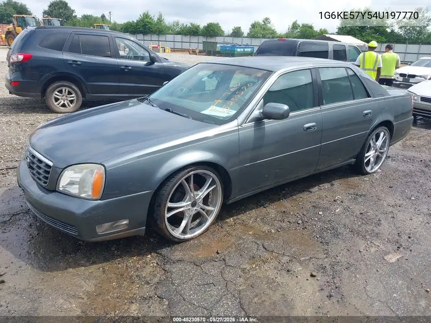 2004 Cadillac Deville Dhs VIN: 1G6KE57Y54U197770 Lot: 45230570