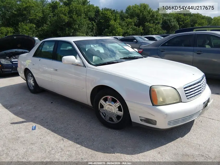 2004 Cadillac Deville Standard VIN: 1G6KD54Y44U217675 Lot: 45288578