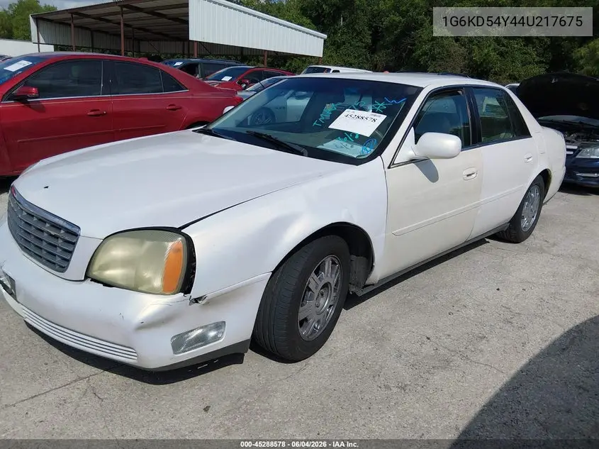 2004 Cadillac Deville Standard VIN: 1G6KD54Y44U217675 Lot: 45288578