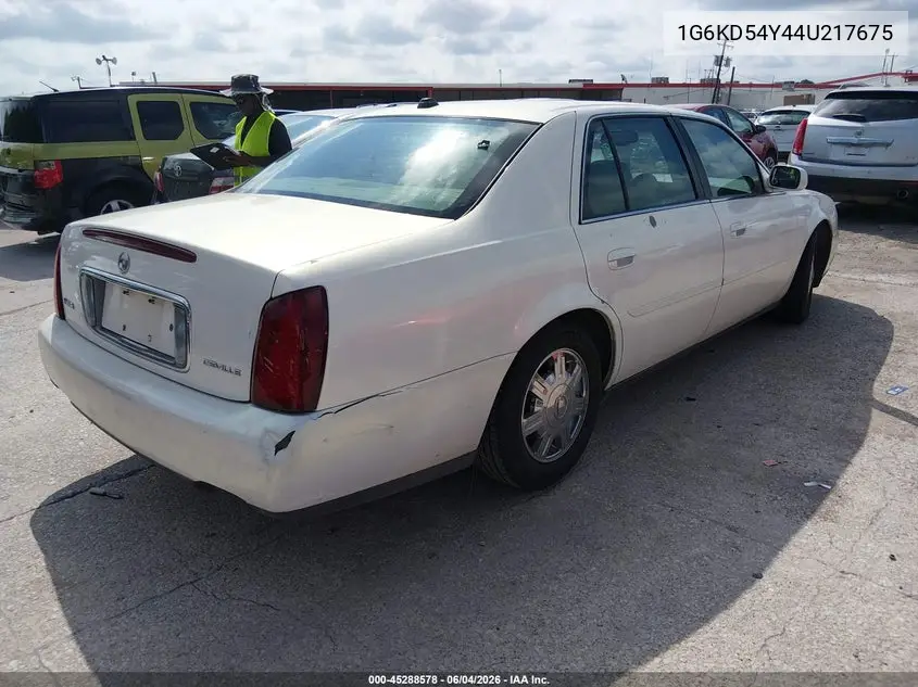2004 Cadillac Deville Standard VIN: 1G6KD54Y44U217675 Lot: 45288578