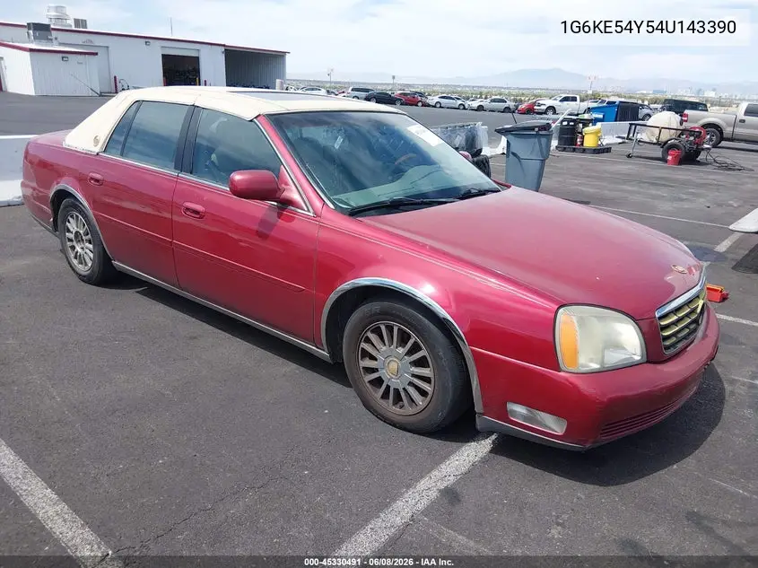 2004 Cadillac Deville Dhs VIN: 1G6KE54Y54U143390 Lot: 45330491