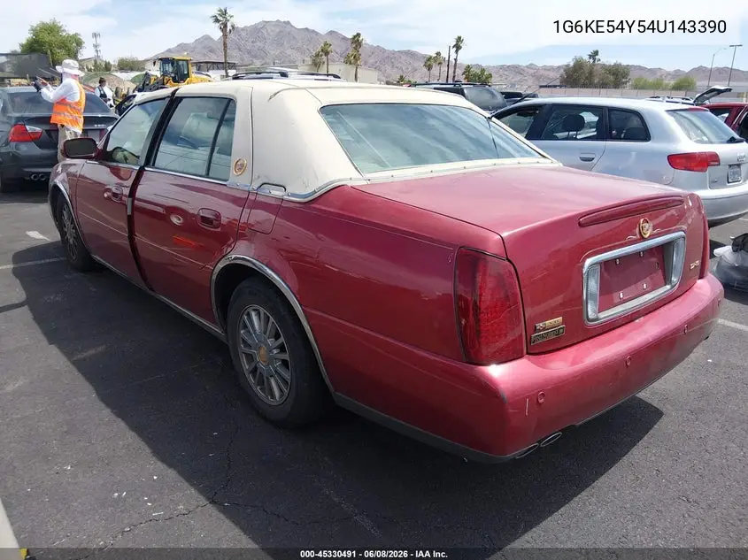 2004 Cadillac Deville Dhs VIN: 1G6KE54Y54U143390 Lot: 45330491