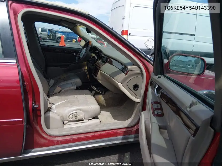 2004 Cadillac Deville Dhs VIN: 1G6KE54Y54U143390 Lot: 45330491