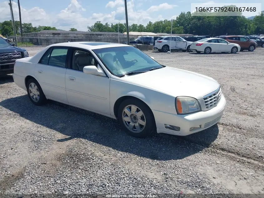 2004 Cadillac Deville Dts VIN: 1G6KF57924U167468 Lot: 45352115