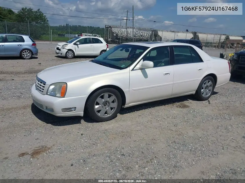 2004 Cadillac Deville Dts VIN: 1G6KF57924U167468 Lot: 45352115