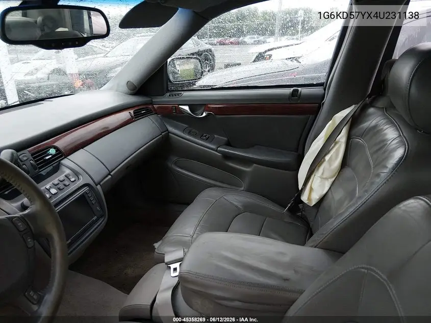 2004 Cadillac Deville Standard VIN: 1G6KD57YX4U231138 Lot: 45358269