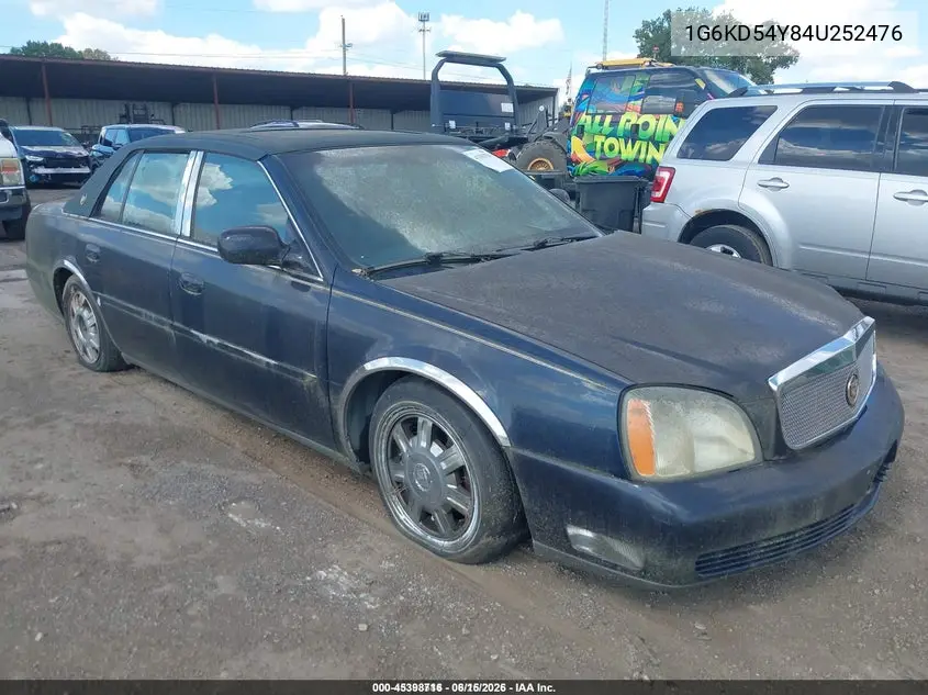 2004 Cadillac Deville Standard VIN: 1G6KD54Y84U252476 Lot: 45398716