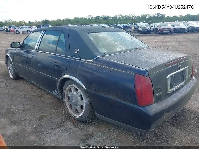 2004 Cadillac Deville Standard VIN: 1G6KD54Y84U252476 Lot: 45398716