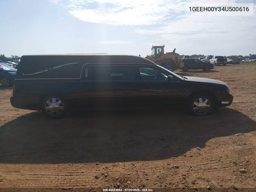 2004 Cadillac Deville Standard VIN: 1GEEH00Y34U500616 Lot: 45533894