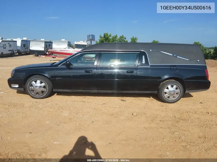 2004 Cadillac Deville Standard VIN: 1GEEH00Y34U500616 Lot: 45533894