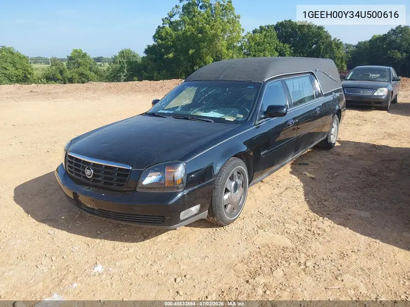 2004 Cadillac Deville Standard VIN: 1GEEH00Y34U500616 Lot: 45533894