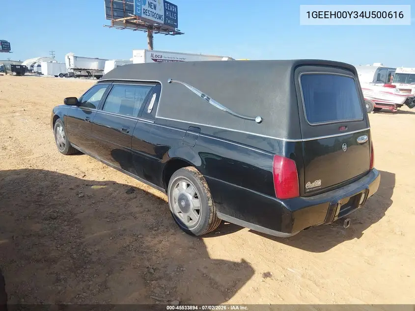 2004 Cadillac Deville Standard VIN: 1GEEH00Y34U500616 Lot: 45533894
