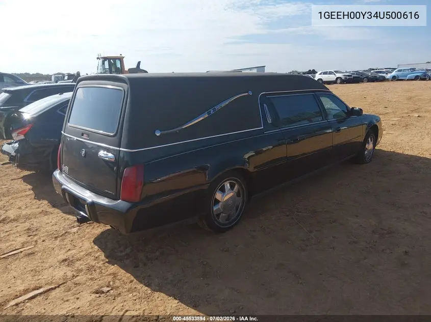 2004 Cadillac Deville Standard VIN: 1GEEH00Y34U500616 Lot: 45533894