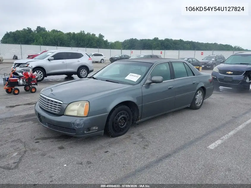 2004 Cadillac Deville VIN: 1G6KD54Y54U127824 Lot: 45564533