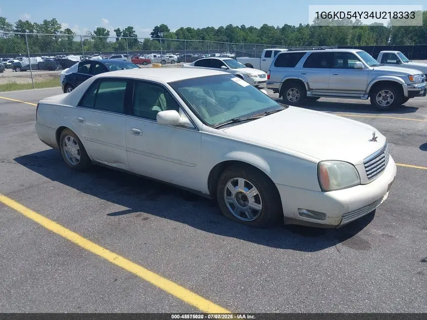 2004 Cadillac Deville Standard VIN: 1G6KD54Y34U218333 Lot: 45575020