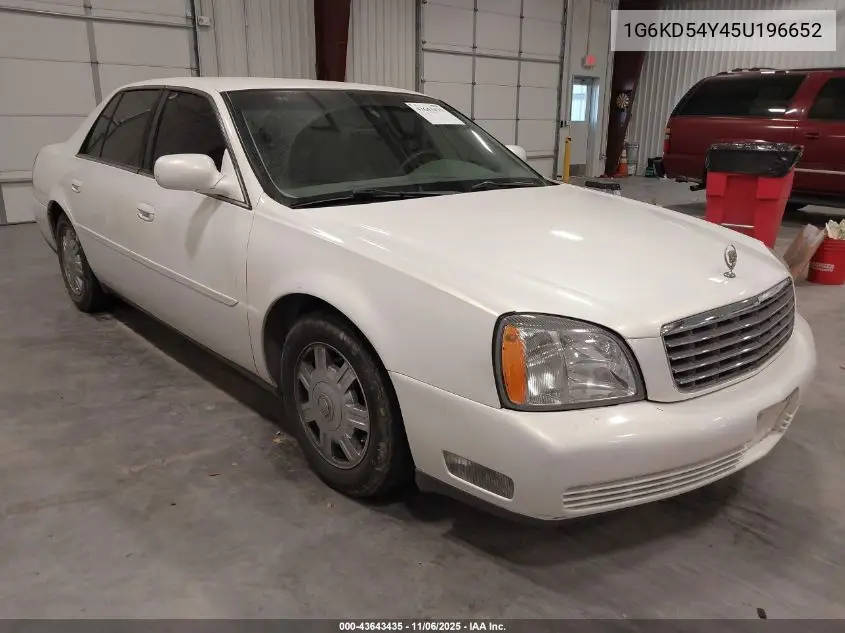 2005 Cadillac Deville Standard VIN: 1G6KD54Y45U196652 Lot: 43643435