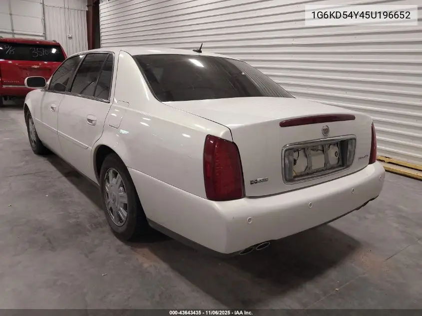 2005 Cadillac Deville Standard VIN: 1G6KD54Y45U196652 Lot: 43643435
