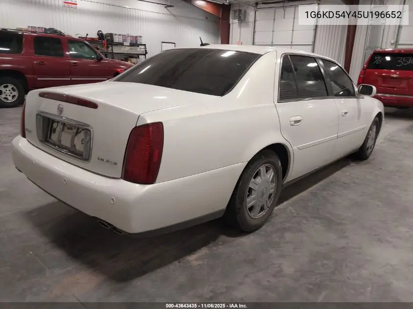 2005 Cadillac Deville Standard VIN: 1G6KD54Y45U196652 Lot: 43643435