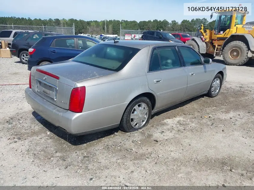 2005 Cadillac Deville Standard VIN: 1G6KD54Y45U173128 Lot: 44630454