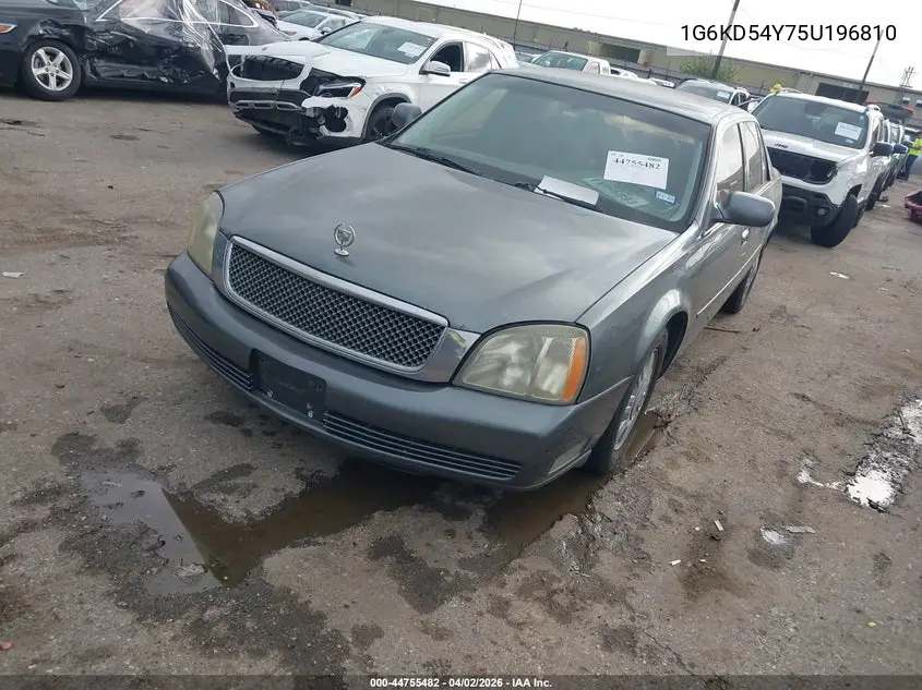 2005 Cadillac Deville Livery VIN: 1G6KD54Y75U196810 Lot: 44755482