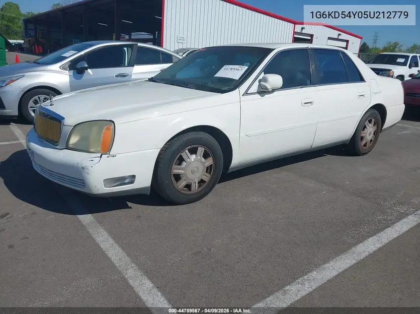 2005 Cadillac Deville Livery VIN: 1G6KD54Y05U212779 Lot: 44789567
