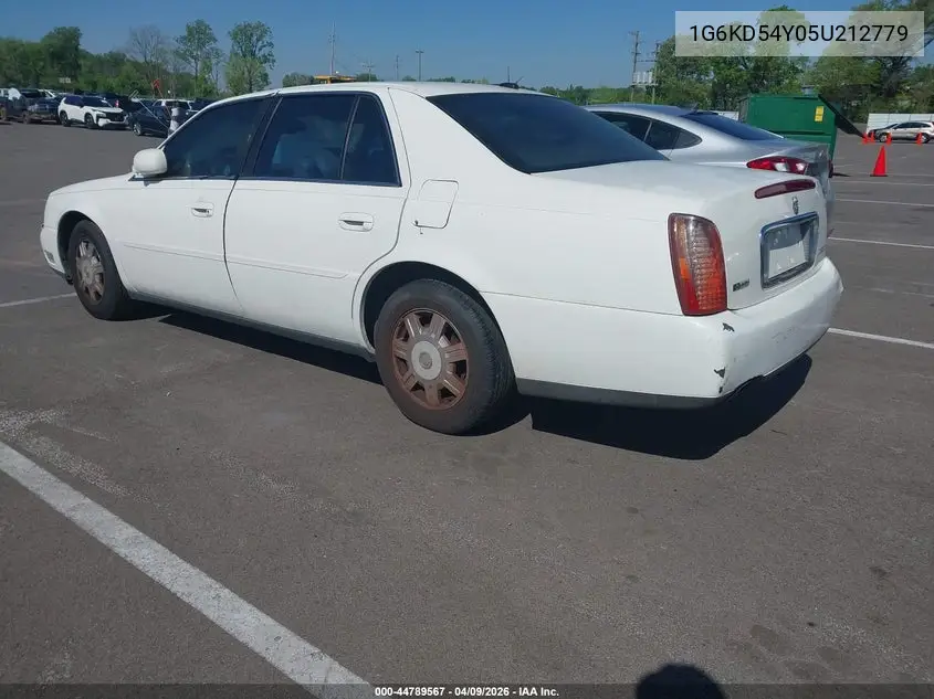 2005 Cadillac Deville Livery VIN: 1G6KD54Y05U212779 Lot: 44789567