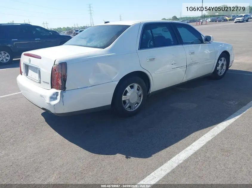 2005 Cadillac Deville Livery VIN: 1G6KD54Y05U212779 Lot: 44789567