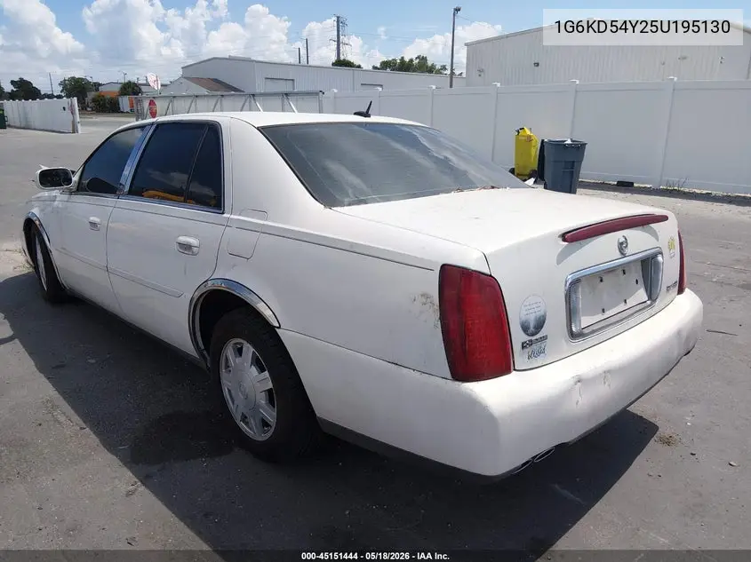 2005 Cadillac Deville Livery VIN: 1G6KD54Y25U195130 Lot: 45151444