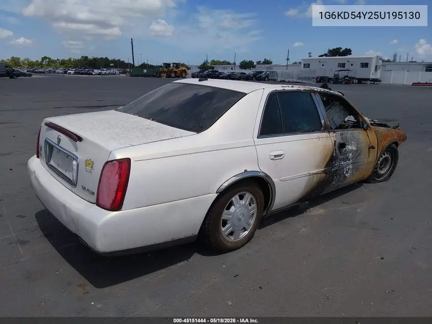 2005 Cadillac Deville Livery VIN: 1G6KD54Y25U195130 Lot: 45151444