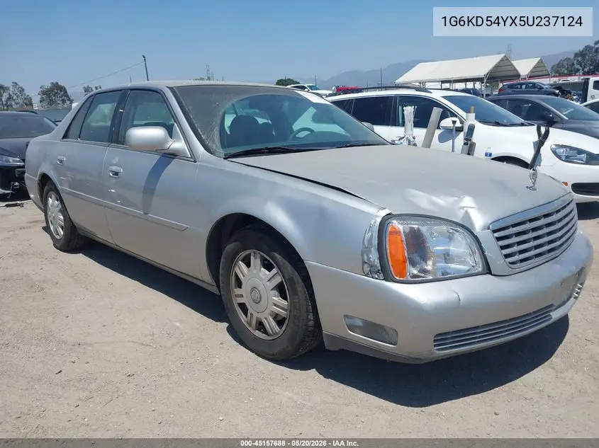 2005 Cadillac Deville Livery VIN: 1G6KD54YX5U237124 Lot: 45157688