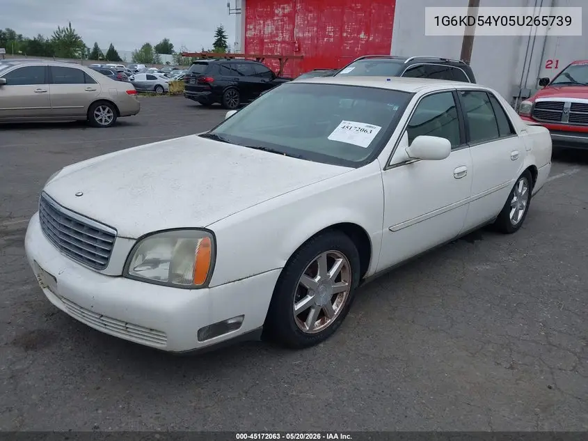 2005 Cadillac Deville Livery VIN: 1G6KD54Y05U265739 Lot: 45172063