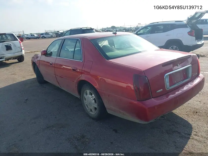 2005 Cadillac Deville Standard VIN: 1G6KD54Y85U139712 Lot: 45290316