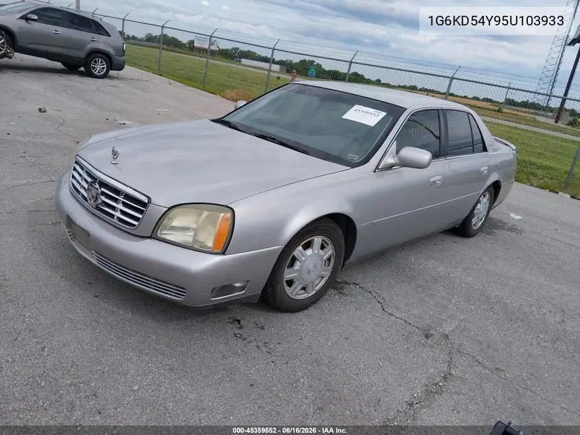 2005 Cadillac Deville Livery Pkg VIN: 1G6KD54Y95U103933 Lot: 45359552