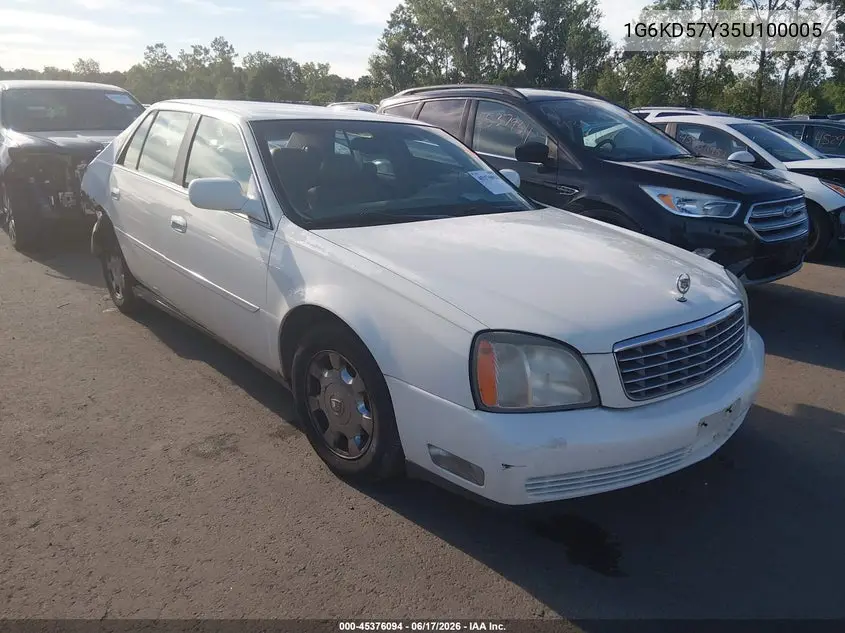 2005 Cadillac Deville VIN: 1G6KD57Y35U100005 Lot: 45376094