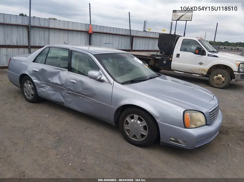 2005 Cadillac Deville VIN: 1G6KD54Y15U118510 Lot: 45454953