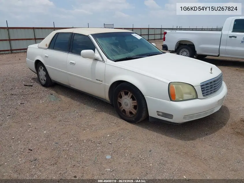 2005 Cadillac Deville Livery Pkg VIN: 1G6KD54Y15U267824 Lot: 45455110